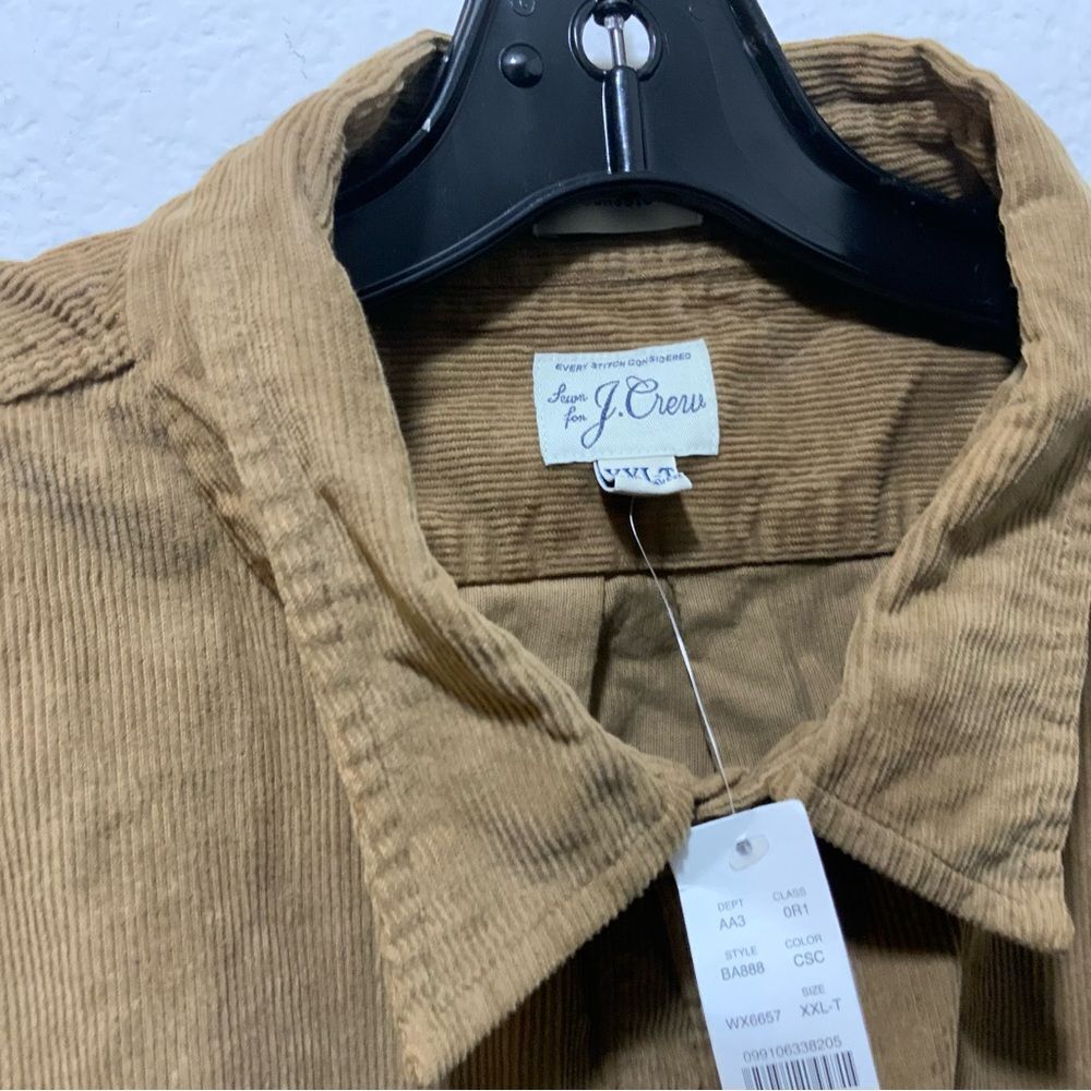 J.Crew Classic Courdoroy Button Down Shirt Long Sleeve XXL NWT - Picture 3 of 9